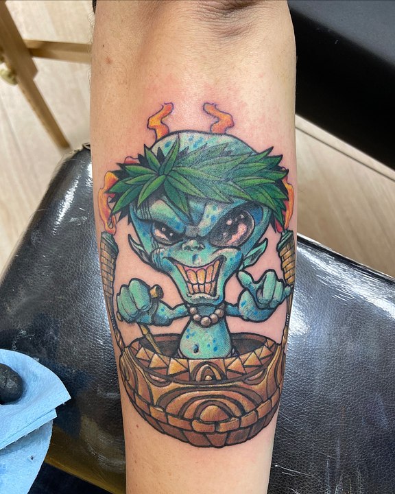 Cover-up tattoo work